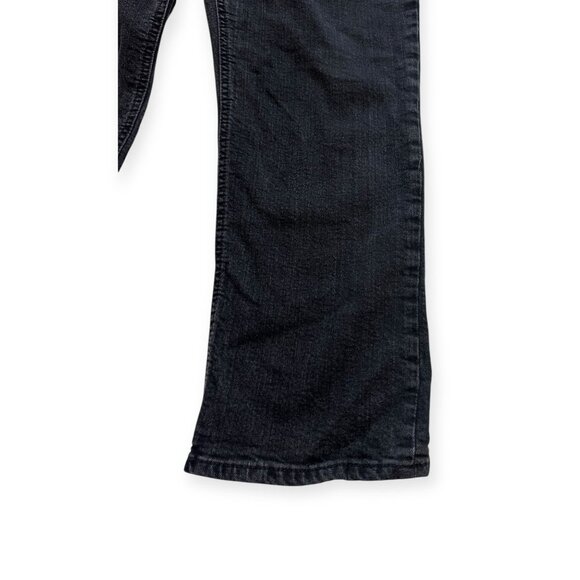 Gap Real Straight Black Petite Jeans 32R Mid-Rise Stretch Denim Classic Fit Wome - Picture 10 of 13